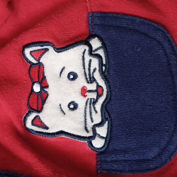 4/$40 Red & Navy Blue Baby Jumpsuit - Size 3/6 Months - Picture 4 of 6